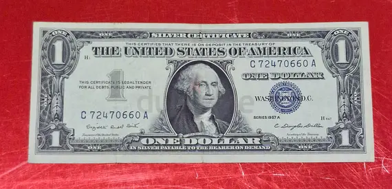 1957 USA silver certificate 1 Dollar