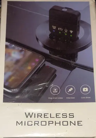 Wireless Lavalier Microphone Clip-On — New/Unopened Box