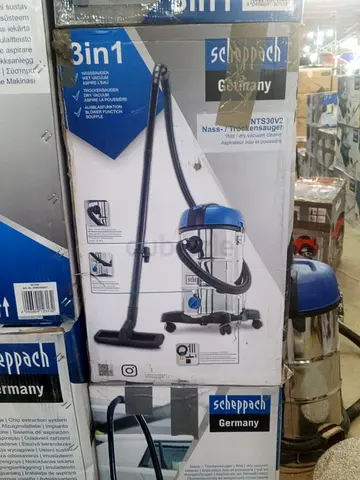 Scheppach NTS30 Wet and Dry Vacuum Cleaner 1300W 30 L Stainless Steel