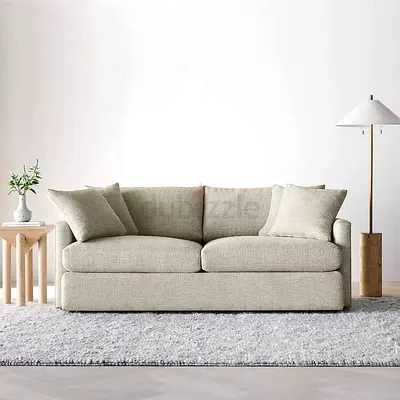 Selling high quality crate and barrel lounge deep 5 seater sofa