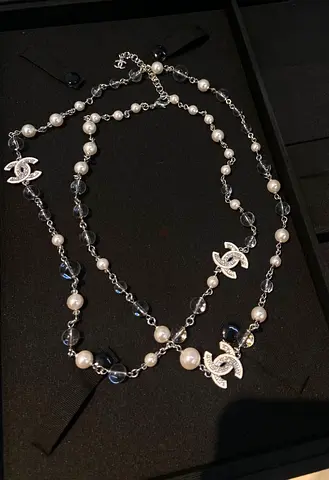 Chanel long chain necklace