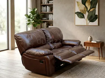 Sofa Recliner Leather 2 Seater
