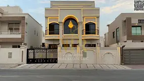 Classic villa with palace design in the heart of Ajman, fully equipped with electricity, water, and