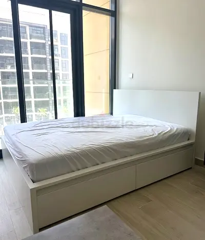 IKEA Malm Queen size bed frame with mattress. (160 × 200 cm)
