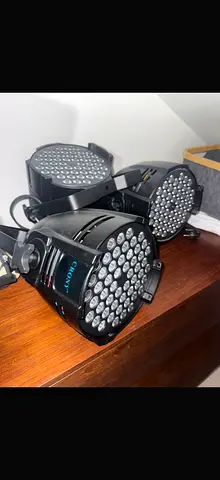 Set of 3 LED Par Stage Lights (DMX/Club/Party) - Good Working Condition