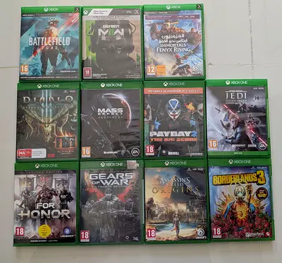12 Xbox One Games Bundle — Battlefield, Call of Duty, Jedi Fallen Order + More
