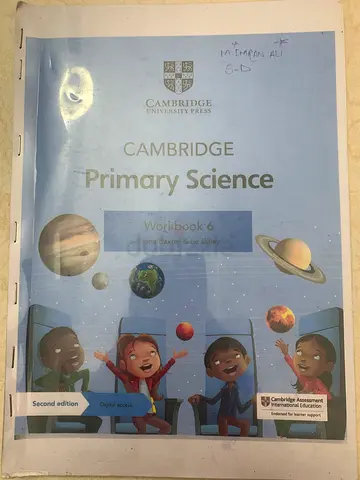 Cambridge Primary Science Workbook 6 (Grade 5 Year 6 work Book)
