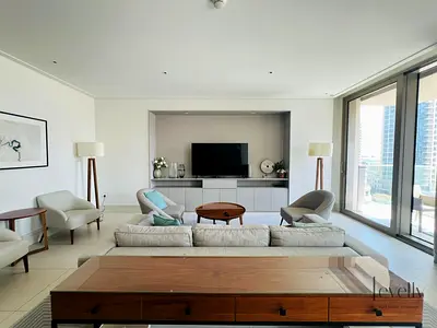 Elegant 2BR + Study| Burj Khalifa Views|Furnished