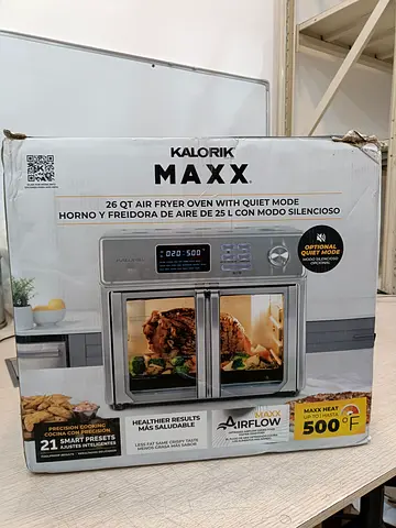 Kalorik MAXX 26 QT Air Fryer Oven (Dual-door) - 500°F, Smart Presets 50% off brand new never use