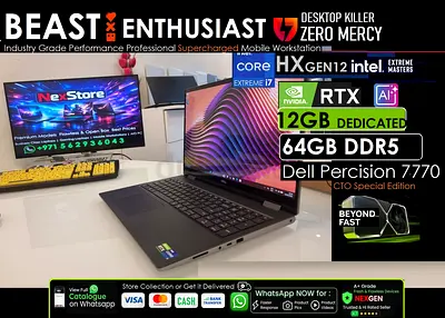 Dell Precision 7770 RTX Extreme i7 12850HX 64GB DDR5 - HOT DEAL ! 7680 5680 5570 xps zbook p16