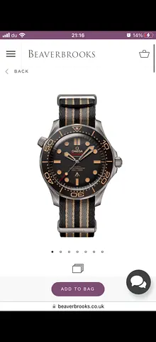007 special edition - Titanium Omega Seamaster Diver Mens Wristwatch on NATO Strap - unworn