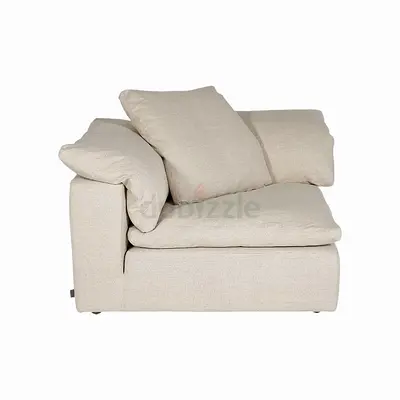 Marina Home Beige Modular Corner Sofa Section — Comfortable Left-Arm Unit