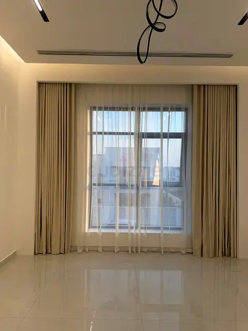 Full-length multiple colours customise curtain set with sheer and blackout panels