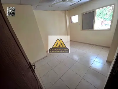 1-bedroom apartment with living room in Al Nuaimiya 2, ground floor, large space, special balcony, without AC. AED 24,000 in 4 installments, close to