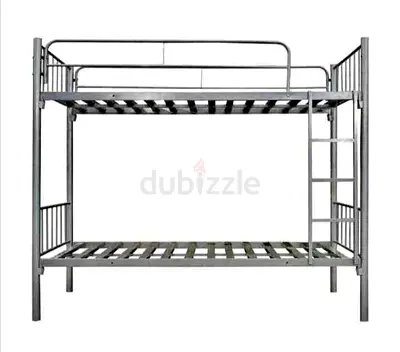 Sturdy Metal Bunk Bed Frame - Double/Single Combo