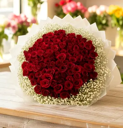 100 roses bouquet