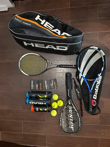 Tennis and Squash Set + bag + accessories