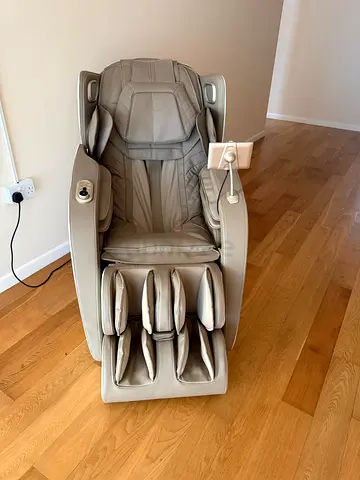 Full-Body Electric Massage Chair - Beige, Good Condition