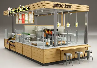 Juice Bar Kiosk For Mall