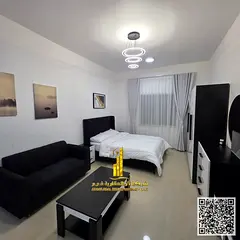 Furnished semi-detached kitchen studio with very high-end, brand-new furniture for monthly rent in