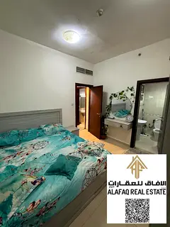 Luxury 2 Bedroom Apartment for Sale in City Tower Ajman with Palace View, 2 Balconies, Parking, Full