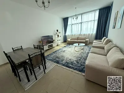 ✨ أفخم شقة بمساحه ولا اروع غرفتين وصالة للإيجار الشهري في كورنيش عجمان ابراج الديوان✨ استمتع بأرقى أسلوب حياة بإطلالة بحرية كاملة! شقة غرفتين وصالة مف