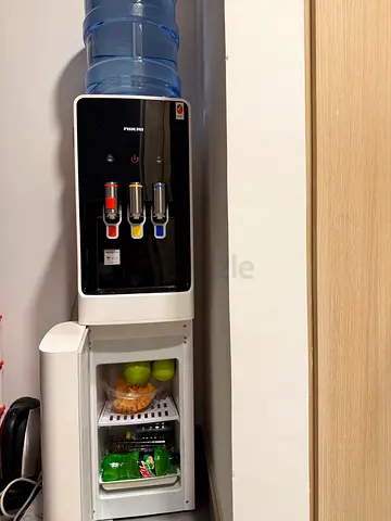 Hot  Cold Water Dispenser with Mini Fridge — Good Condition