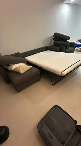 Ikea vimle L shape sofa bed with mattress