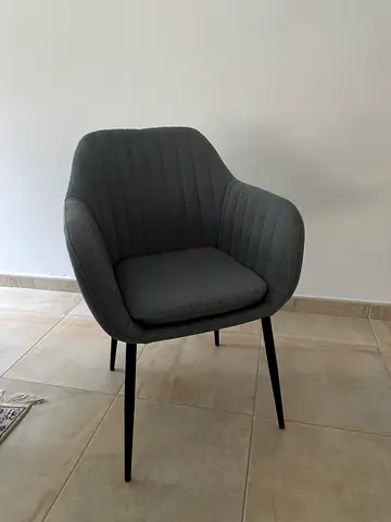 Six blue-grey Chairs