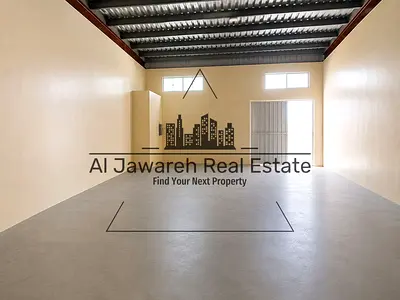 فرصة عظيمة ولمدة محدودة في الجرف الصناعية 1  مستودع للإيجار مساحة 1535 قدم وكهرباء 20 كيلو وات 3 فاز