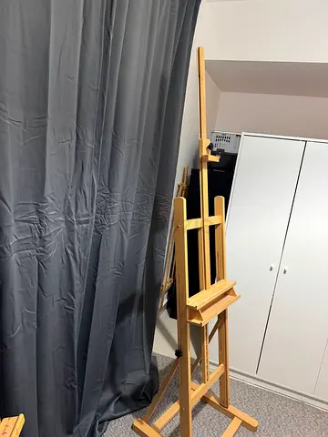 Wooden Studio Easel — Adjustable Artist Easel in Good Condition