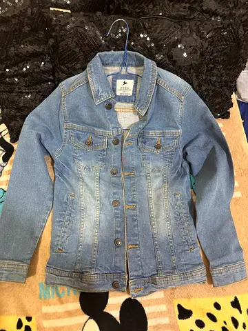 Light blue denim jacket, 9 to 10 year kids good condition