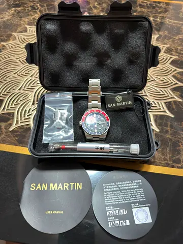 San Martin Pepsi Steel Watch – Tudor Pepsi Homage – Excellent Value 🔥