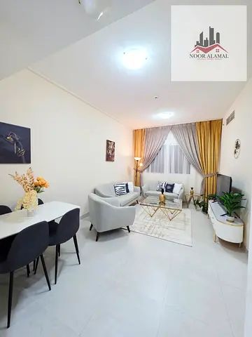 الشارقه التعاون شقه غرفه وصاله ومطبخ وحمامين