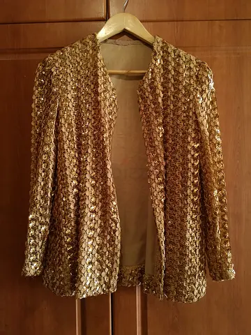 Vintage Embroidered Sequined Blazer Size M | Like New