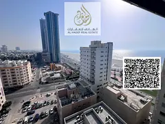 One bedroom and living room, first occupancy, on the Corniche in Al Rumaila. Features an American-st