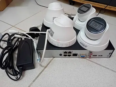 Dahua CCTV Camera System 4 Channel POE NVR + 4Nrs 2MP IP Camera with Mic (2nr)