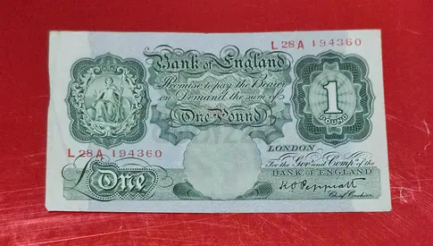 1934 England and Northern Ireland 1 Pound