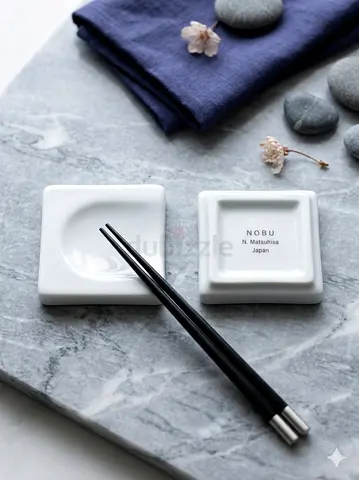 Authentic Nobu / Matsuhisa Japan Ceramic Chopstick Rest (Hashioki)