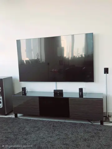 Ikea glass tv unit