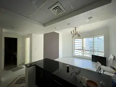 American-style kitchen with a distinctive view for a master bedroom and living room, modern finishi