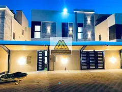 A corner commercial-residential villa for annual rent in Al Mowaihat 2 – Ajman. The villa offers a