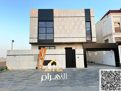 Luxury villa for sale in Al Yasmin, Ajman | Ground floor + First floor + Roof | Central air conditi