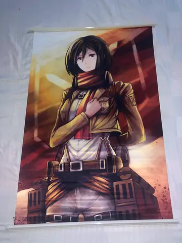 Attack on titans anime wall banner