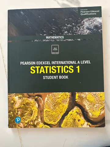 Pearson Edexcel International A Level Statistics 1 - Student Book