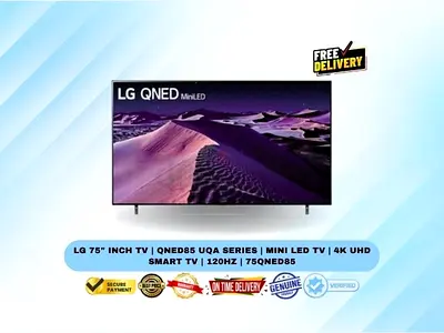 LG 75 Inch TV | QNED85 UQA Series | Mini LED TV | 4K UHD Smart TV | 120Hz | 75QNED85