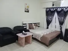 Master bedroom with attached bathroom