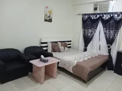 Master bedroom with attached bathroom