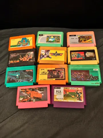 Vintage Famicom / NES Clone Cartridge Bundle x11 – Untested Job Lot