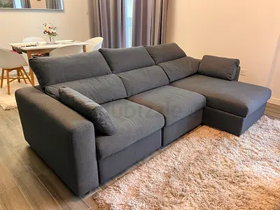 IKEA Eskilstuna L shape sofa bed under Stoarage